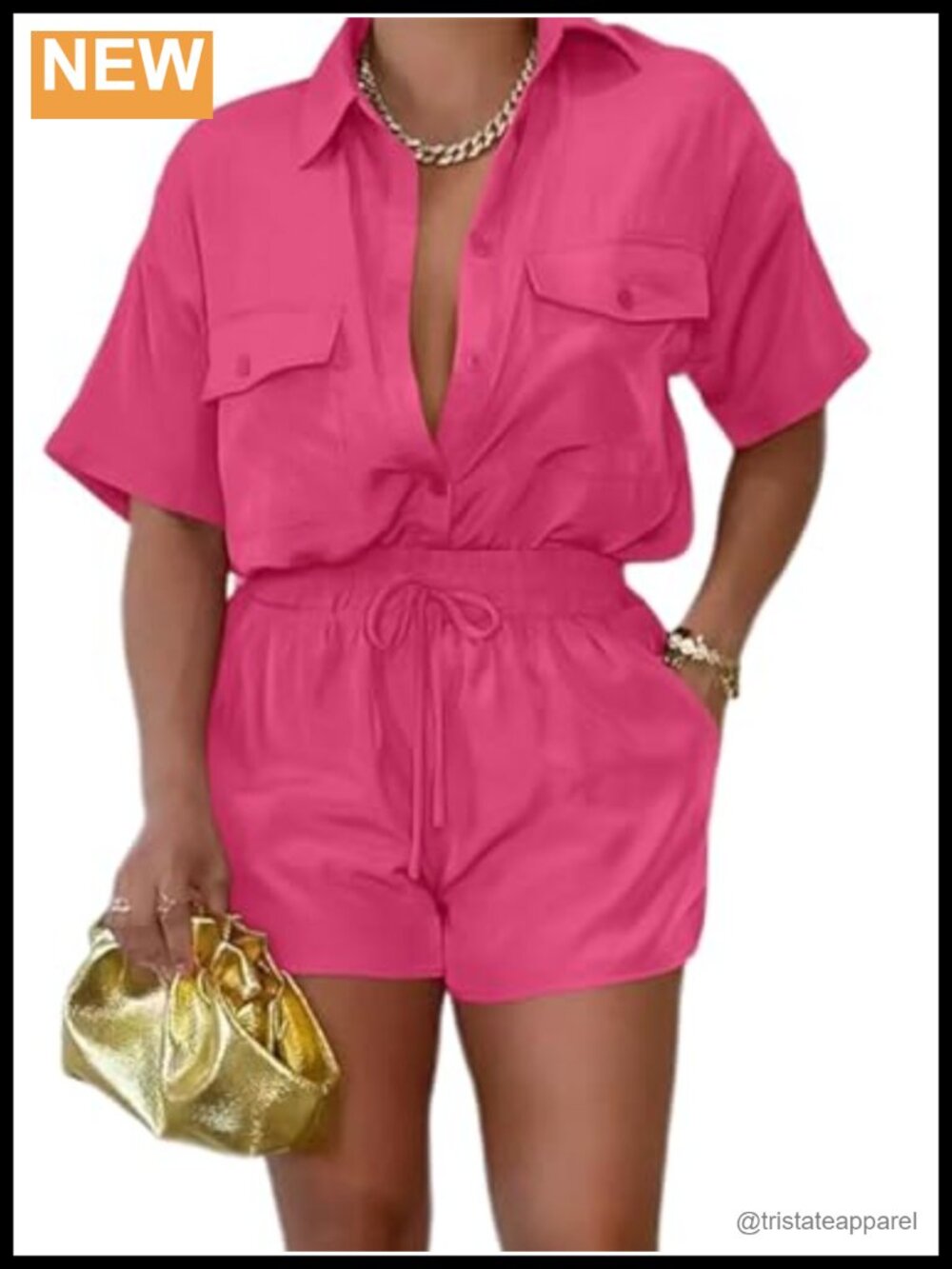 Women's 2 Piece Outfit Short Sleeve Lightweight Summer Lounge Shorts Set with